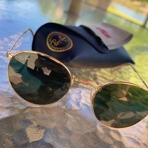 Ray Ban Rounded Metal Sunglasses